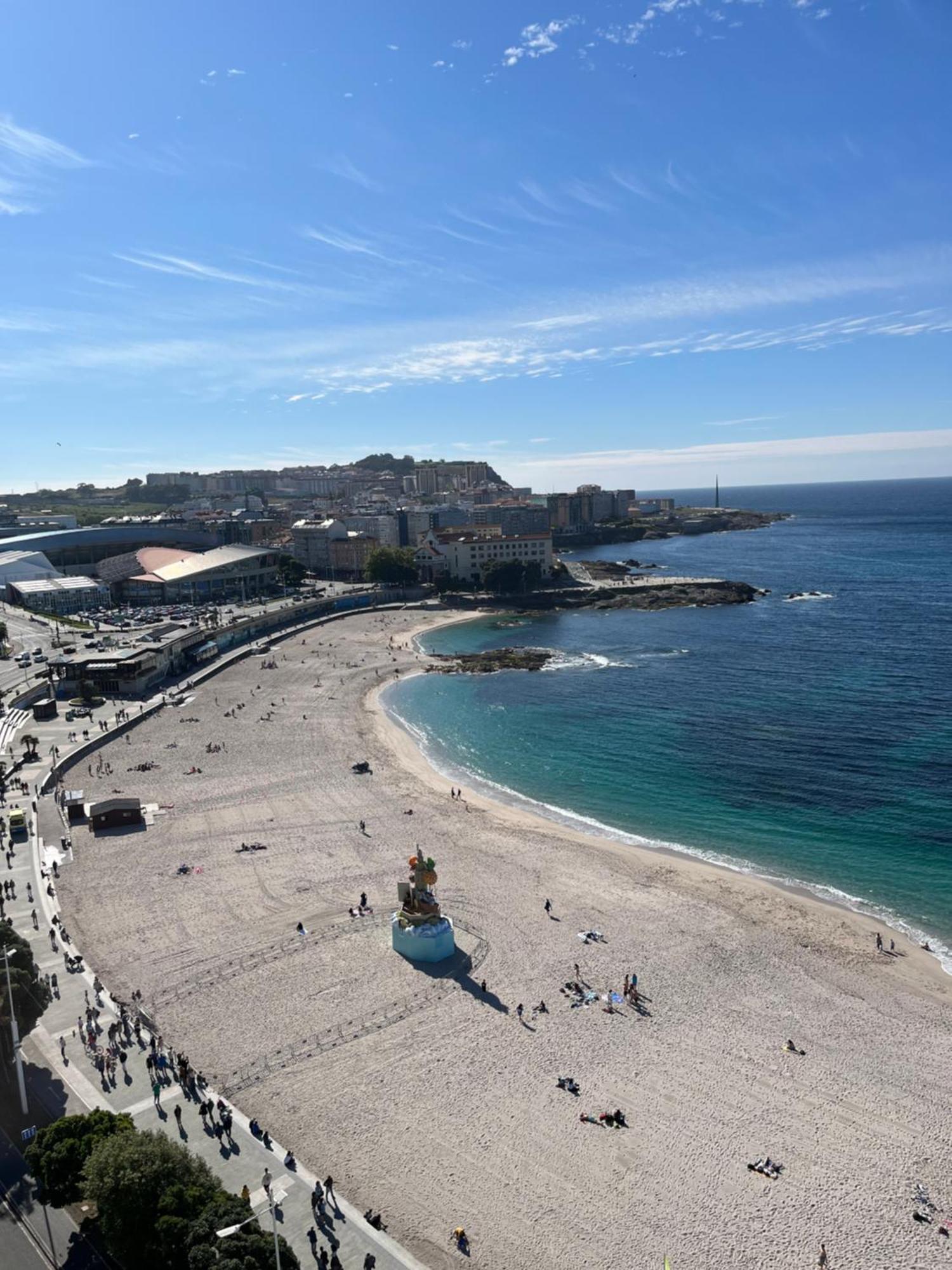 Primera Linea Playa Riazor La Coruña Eksteriør bilde